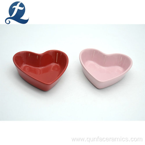 Ceramic Heart Shape Covered Butter Dishes
